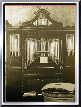 Orgel 1947, Standort im Chor