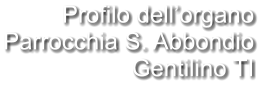 Profilo dell’organo Parrocchia S. Abbondio Gentilino TI