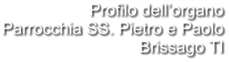 Profilo dell’organo Parrocchia SS. Pietro e Paolo Brissago TI