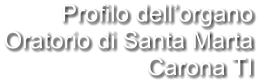 Profilo dell’organo Oratorio di Santa Marta Carona TI