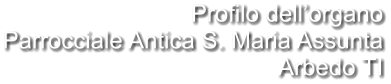 Profilo dell’organo Parrocciale Antica S. Maria Assunta Arbedo TI