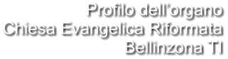 Profilo dell’organo Chiesa Evangelica Riformata Bellinzona TI