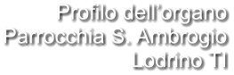 Profilo dell’organo Parrocchia S. Ambrogio Lodrino TI