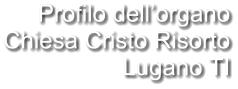 Profilo dell’organo Chiesa Cristo Risorto Lugano TI