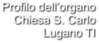 Profilo dell’organo Chiesa S. Carlo Lugano TI