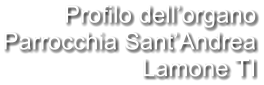 Profilo dell’organo Parrocchia Sant’Andrea Lamone TI