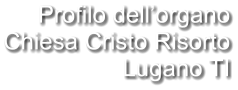 Profilo dell’organo Chiesa Cristo Risorto Lugano TI