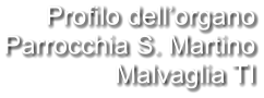 Profilo dell’organo Parrocchia S. Martino Malvaglia TI