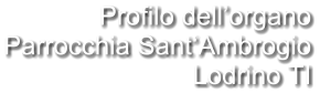 Profilo dell’organo Parrocchia Sant‘Ambrogio Lodrino TI