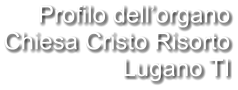 Profilo dell’organo Chiesa Cristo Risorto Lugano TI