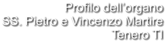 Profilo dell’organo SS. Pietro e Vincenzo Martire Tenero TI
