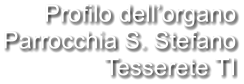 Profilo dell’organo Parrocchia S. Stefano Tesserete TI