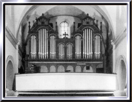 Ried bei Brig, Kath. Kirche Herz Jesu, Orgel Carlen 1910 nach Umbau Kuhn 1987, 2P/18
