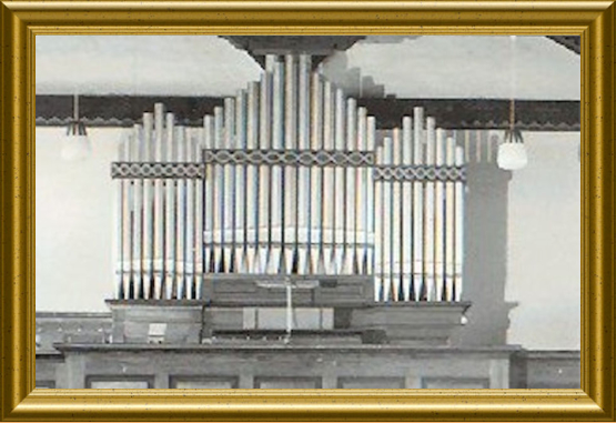 Orgel am neuen Standort in Hinwil.