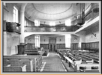 Raumansicht mit alter Kuhn-Orgel von 1909, pneumatisch, Membranladen, 2P/21