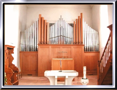 Orgel 2005, mechanisch, Schleifladen, 2P/24, Kuhn AG, Männedorf