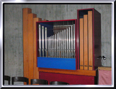 Regensdorf ZH 1964, Orgel Schamberger 1964, 1P/6. (2016 abgebrochen)